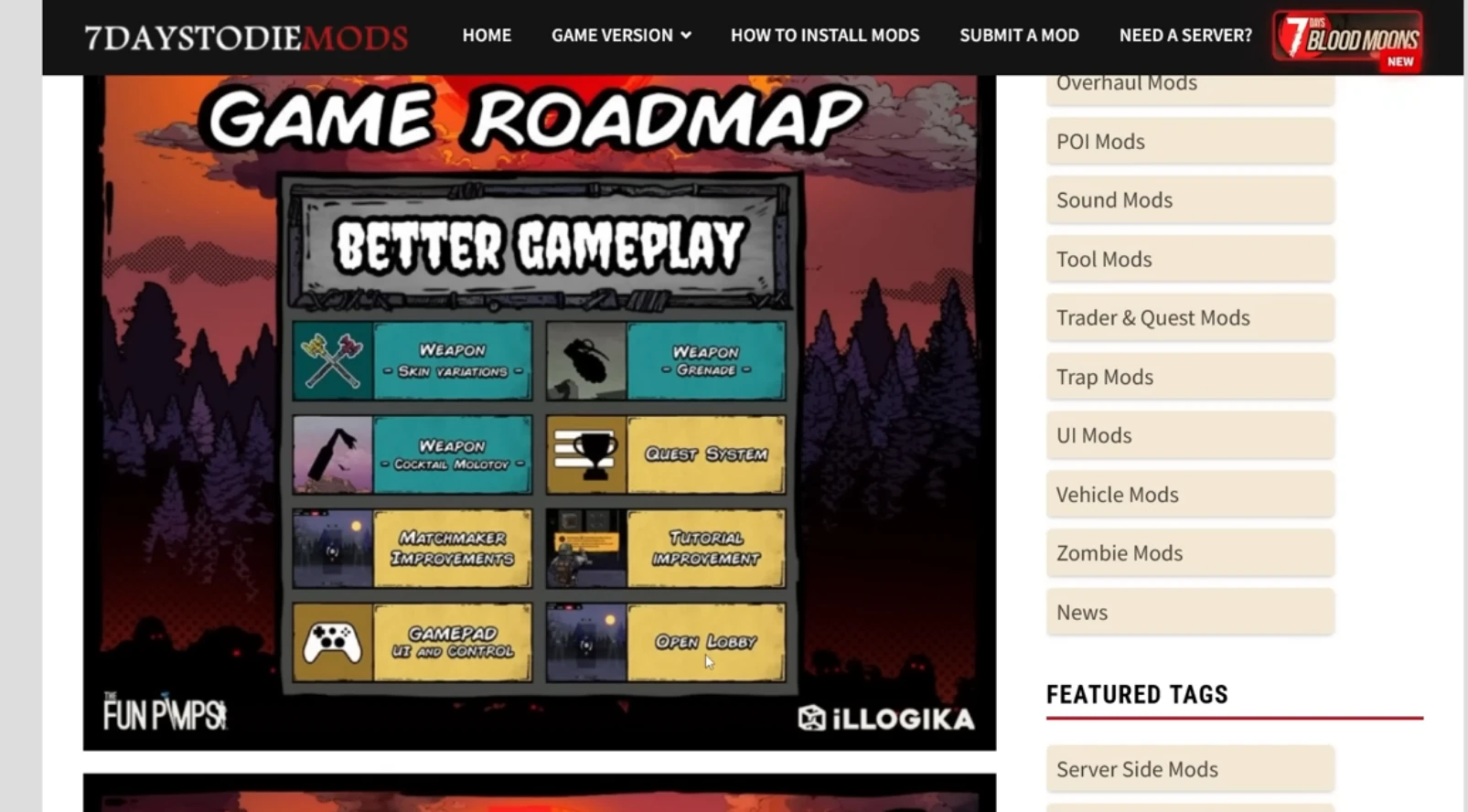 7 Days Blood Moons roadmap and problems