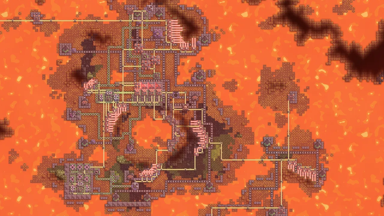 Mindustry combat and factory gameplay